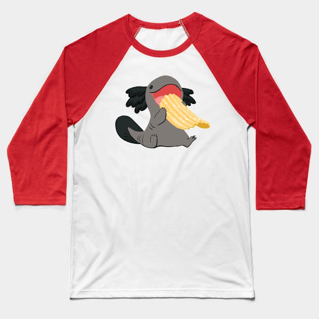 Snaxy Crisp Baseball T-Shirt by Mamath